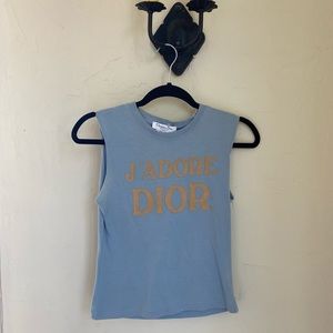 Christian Dior J’Adore Dior Light Blue Tank Top